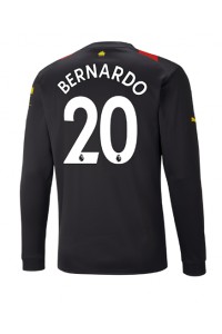 Fotbalové Dres Manchester City Bernardo Silva #20 Venkovní Oblečení 2022-23 Dlouhý Rukáv